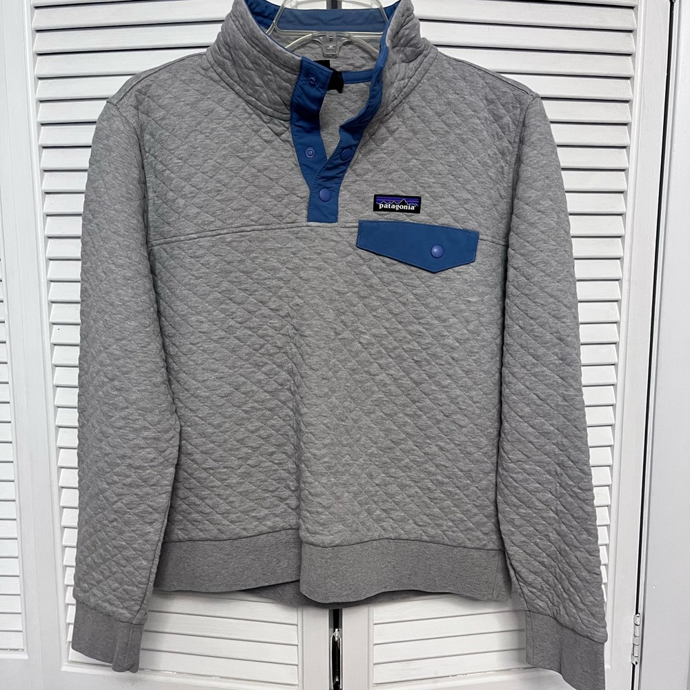 Patagonia Gray Quilted Sweater